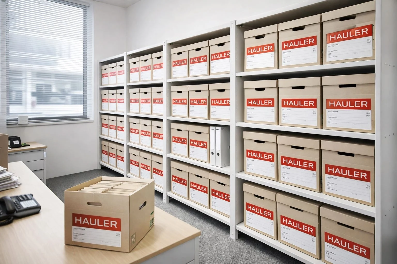 Relocare Arhive Firma impreuna cu rafturile